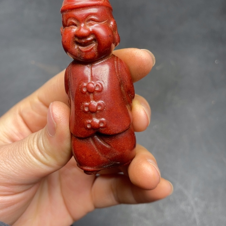 白玉菩提把件摆件