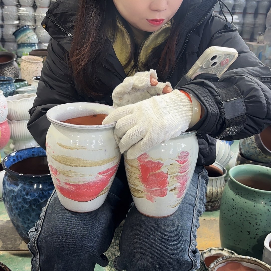 正品两个高18/12红陶