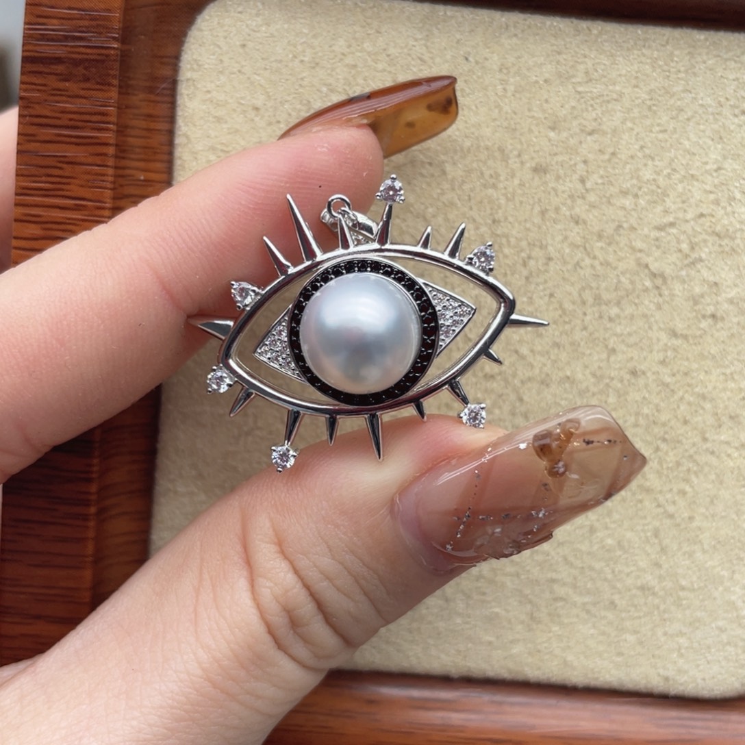 颈饰银S925镶嵌海水珍珠D45