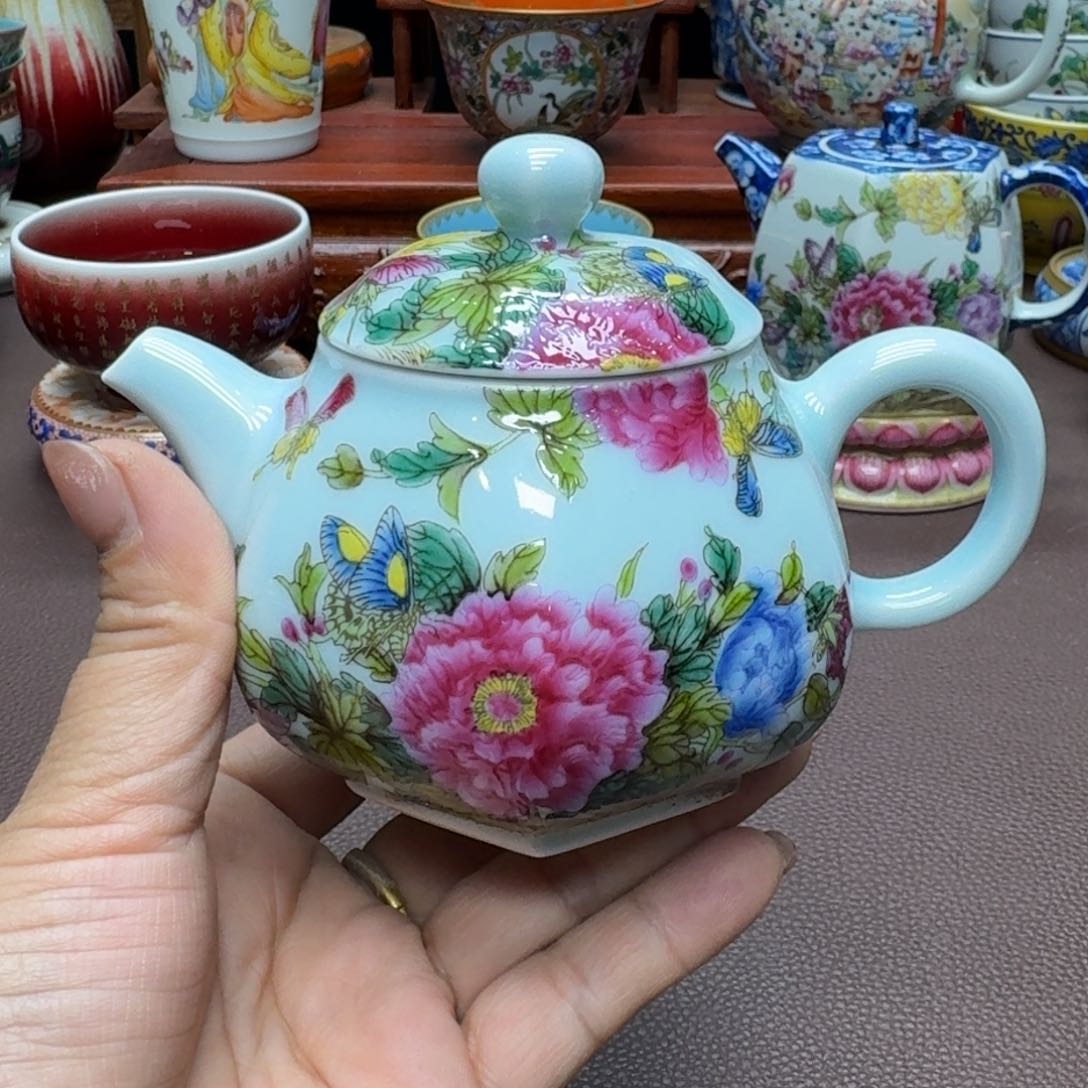 瓷片景德镇仿古手工制作精品展示