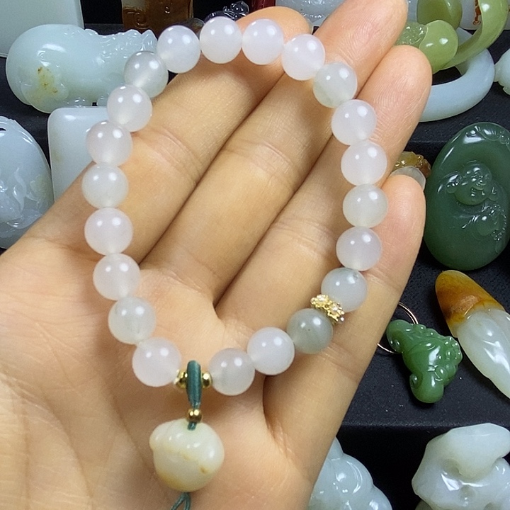 和田玉未镶嵌手串