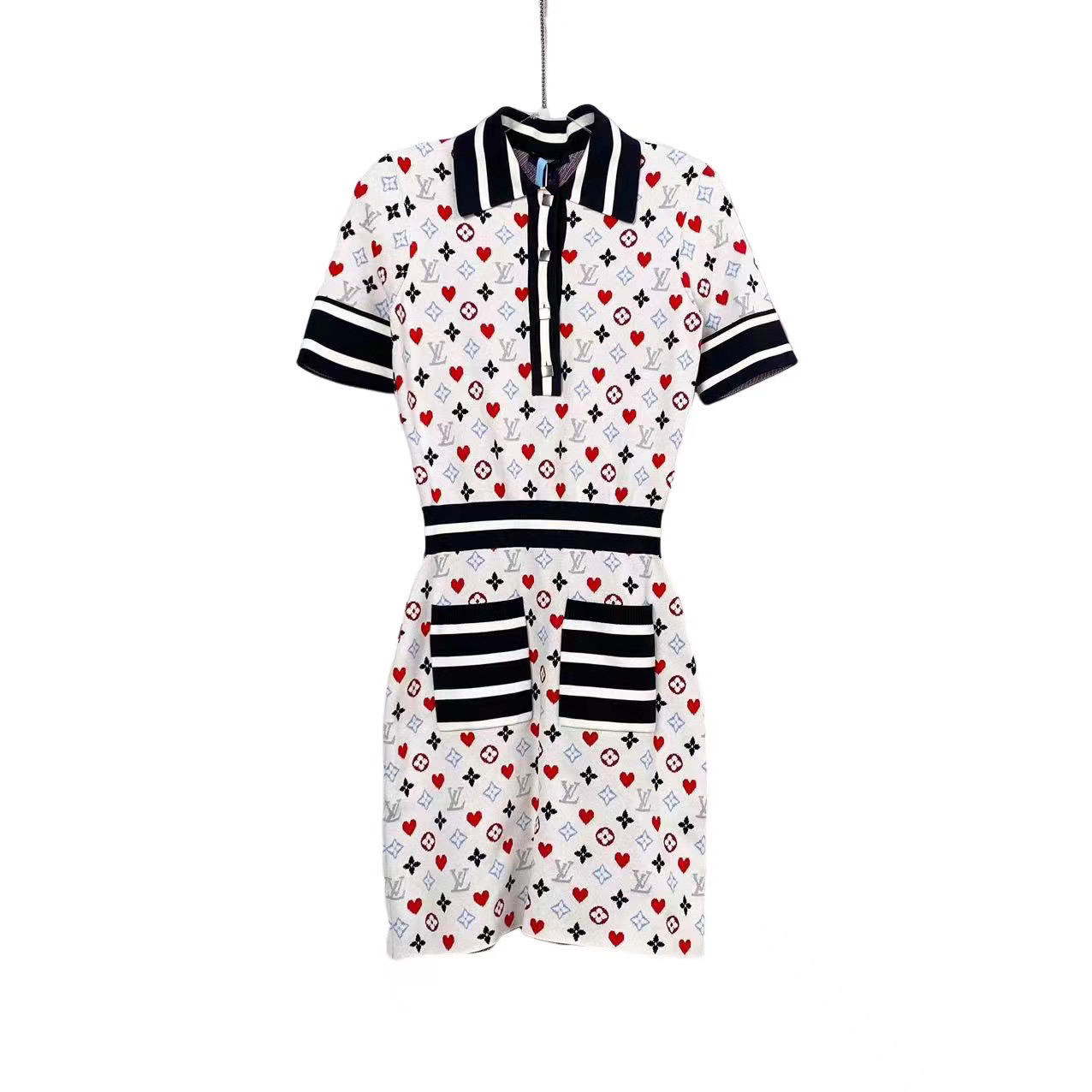 99新 LouisVuitton/路易威登 一六四七二 情人节连衣裙xs衣架防尘