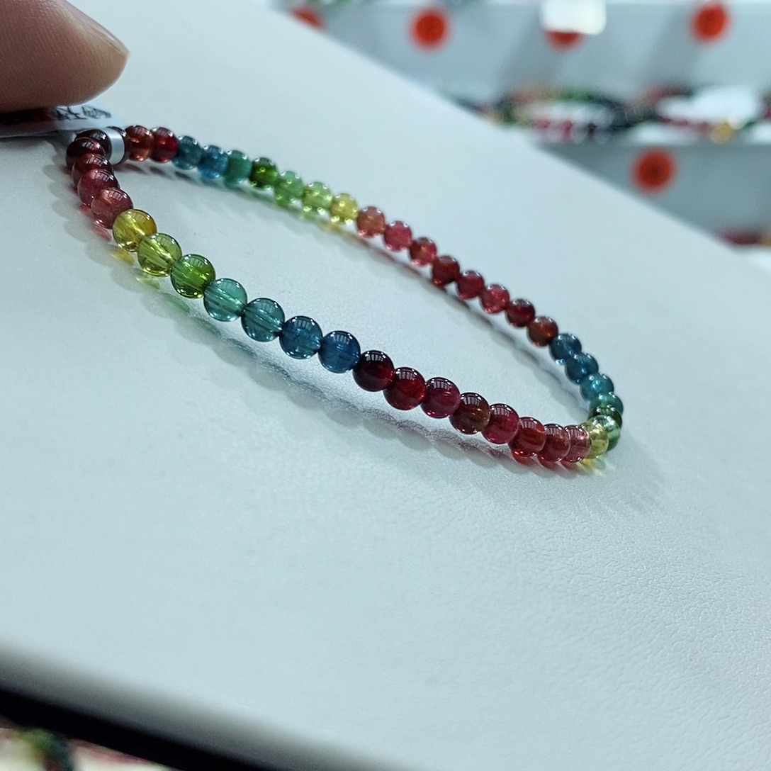 碧玺手链未镶嵌多样性发一条