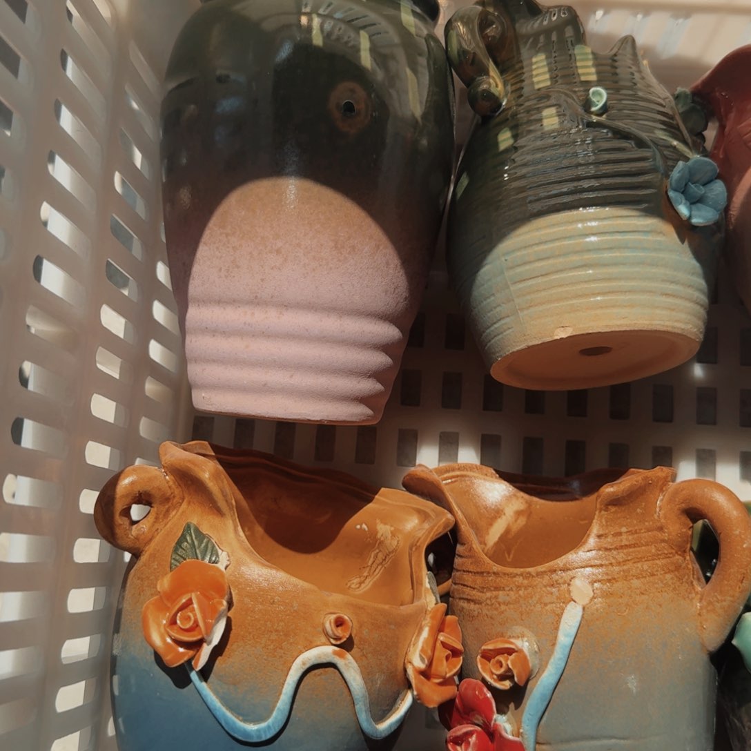 紫砂花盆瑕疵瑕疵