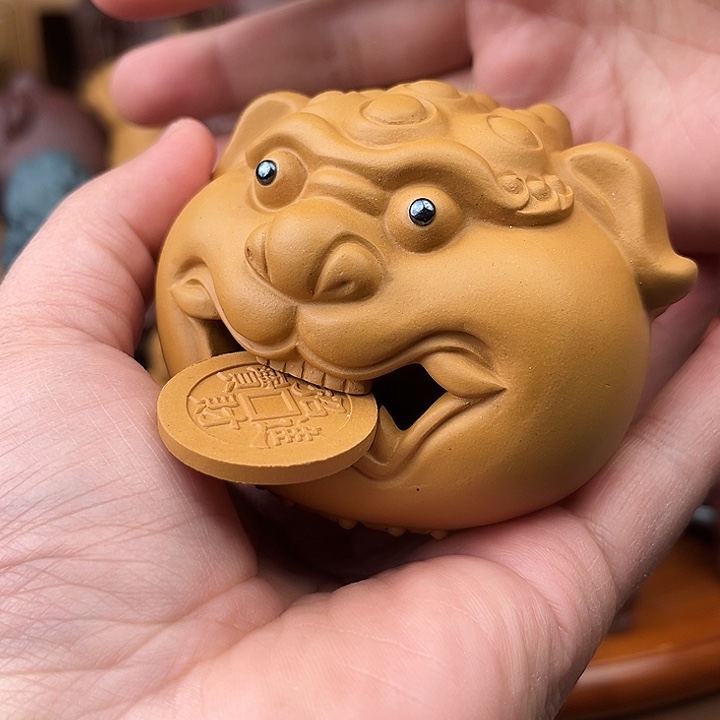 小***茶紫砂茶宠紫砂狮子头