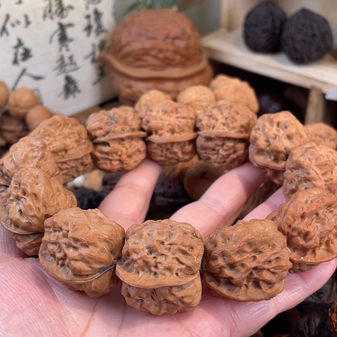 连***科文玩核桃把件金蟾仔12颗