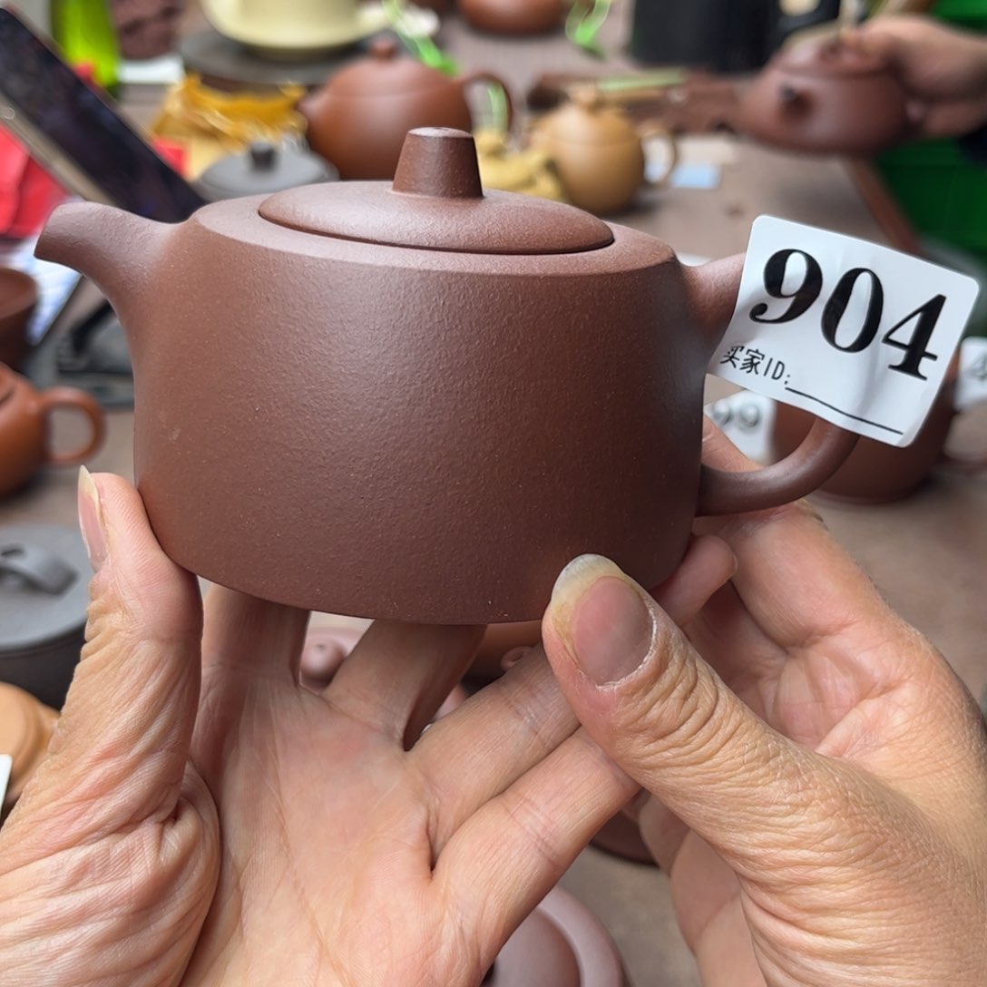 紫砂茶壶底槽清半手200cc