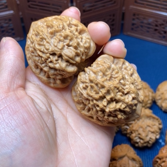 文玩核桃把件46官帽