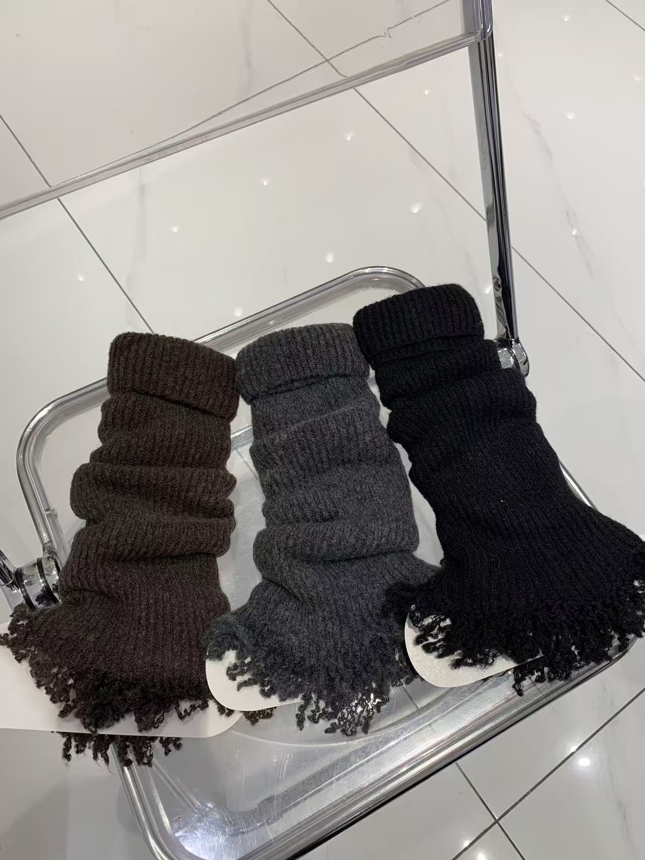 可米 新款女士百搭舒适流苏袜套 501