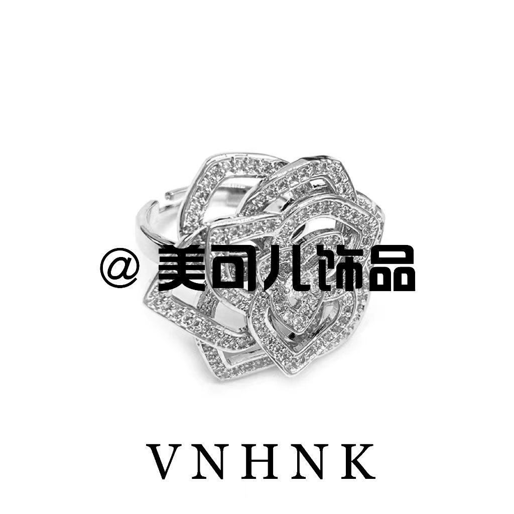 铜合金合成锆石戒指 美可儿   C192   银色时尚气质百搭戒指