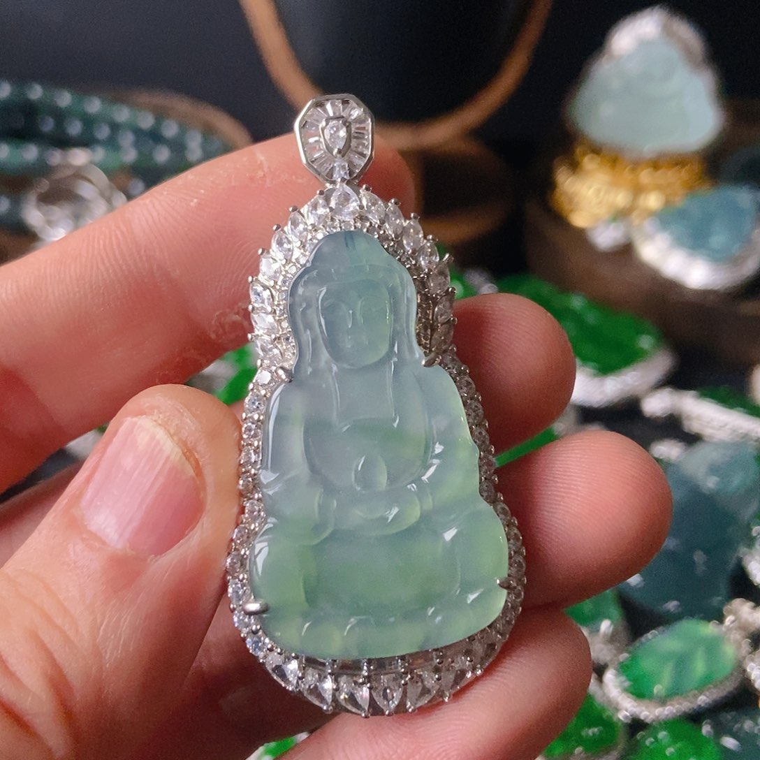 翡翠吊坠(不含链)未镶嵌021吊坠