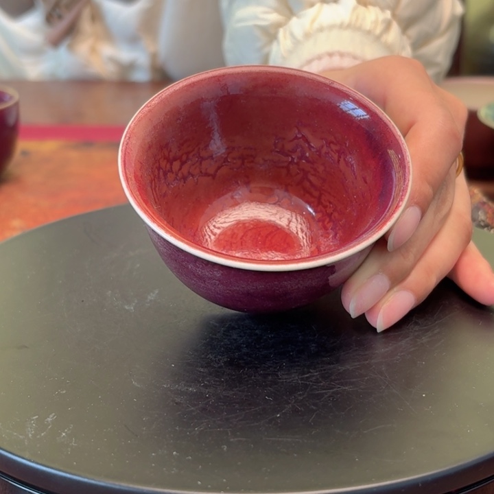 钧瓷主人杯传统茶器工艺作品