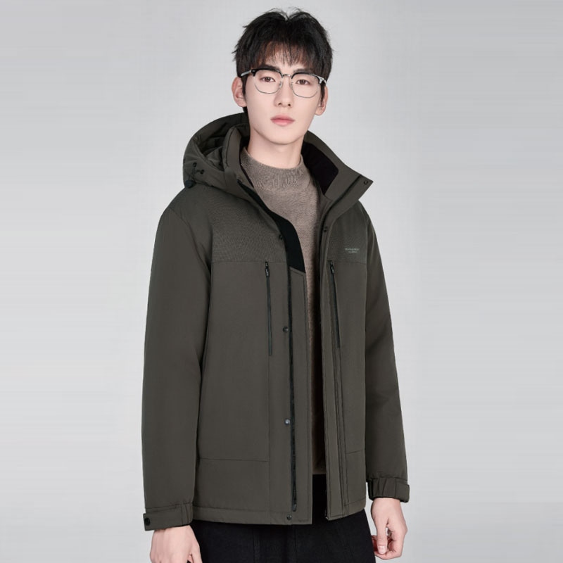 羽绒之王男士休闲商务可脱卸羽绒服QP-7705