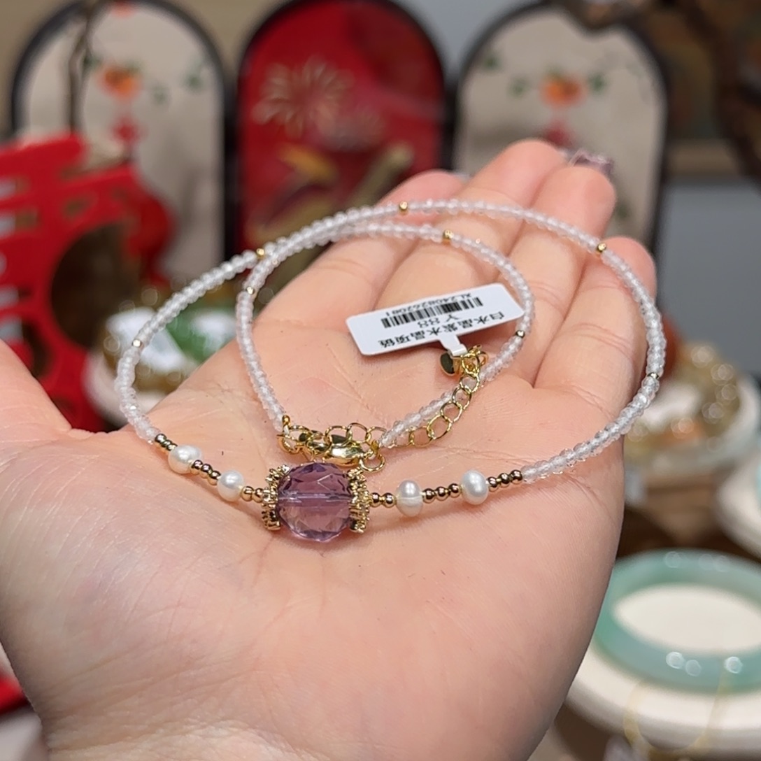 水晶项链未镶嵌项链