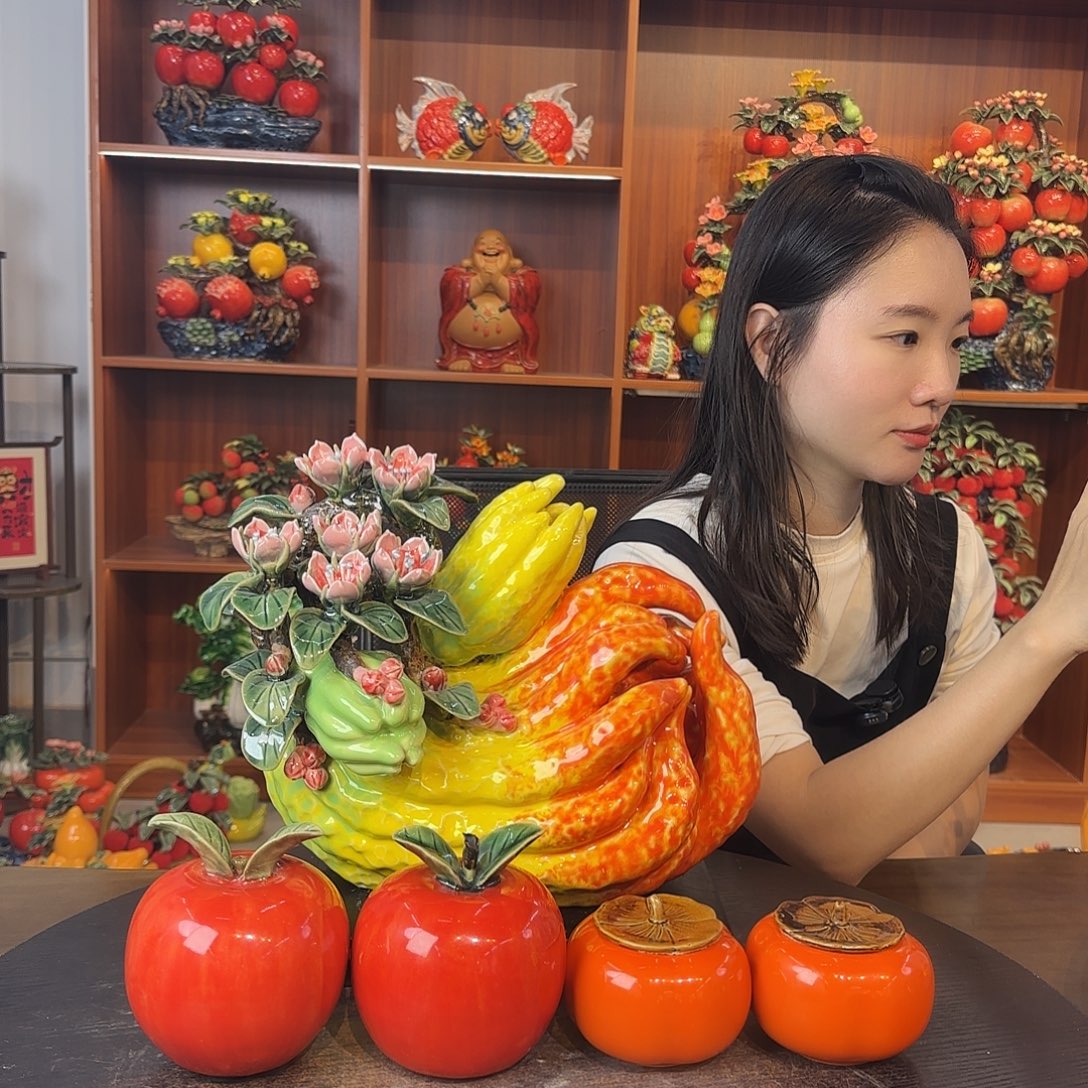 陶瓷佛手摆件陶瓷