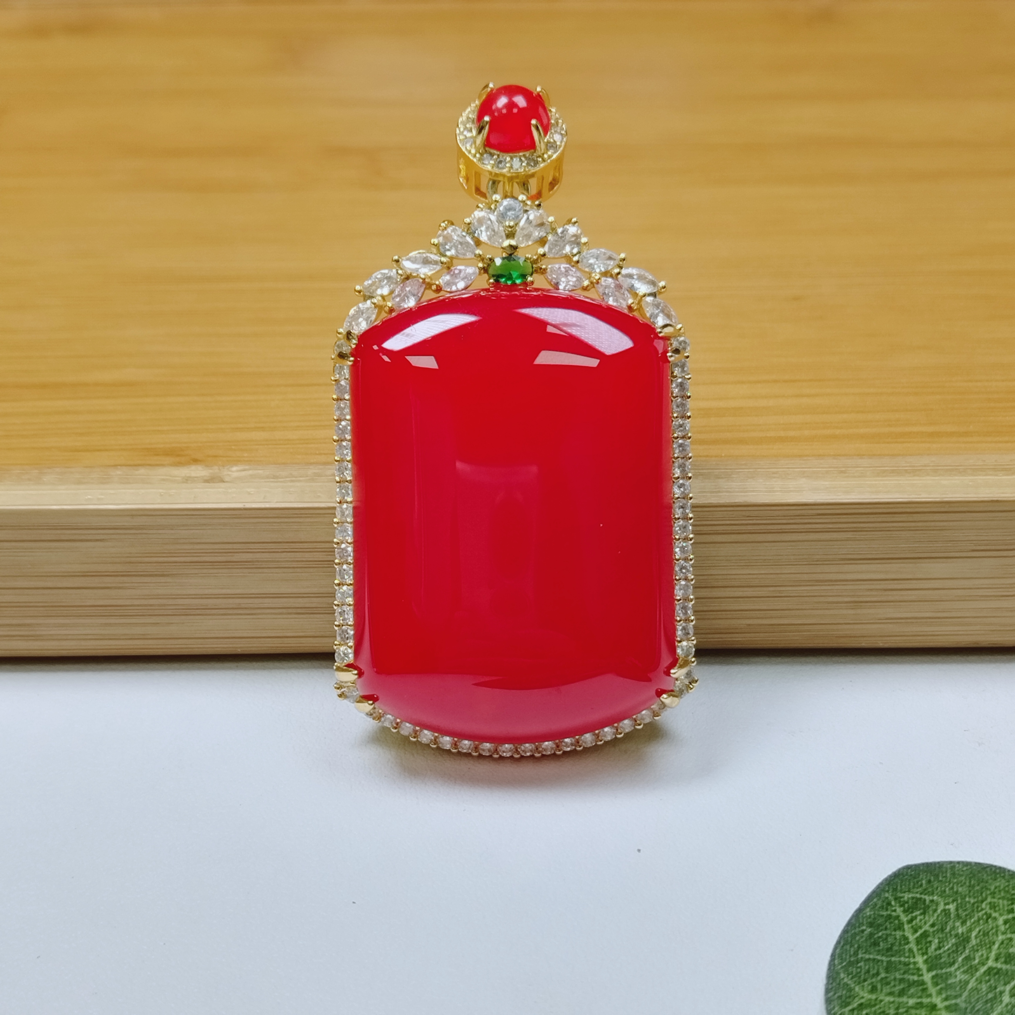 【侯总专属】22甄选天然雪域红景天无事牌玉玛瑙吊坠#带高货绳#合金