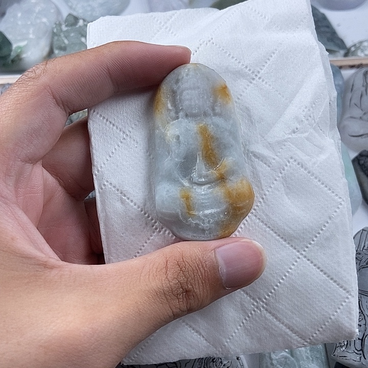 定制翡翠未镶嵌吊坠