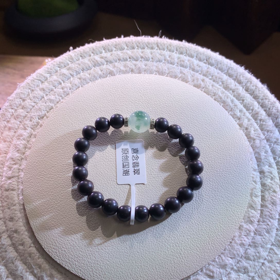 散珠翡翠天然缅a冰飘花单珠（一口价）