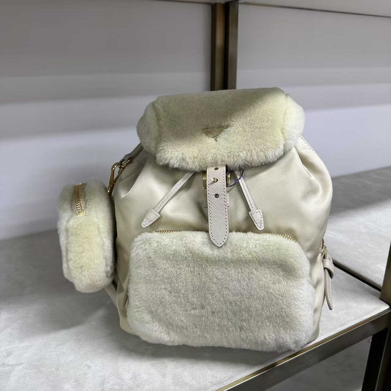 95新 Prada/普拉达 乱乱子中古/女士/双肩包/93297