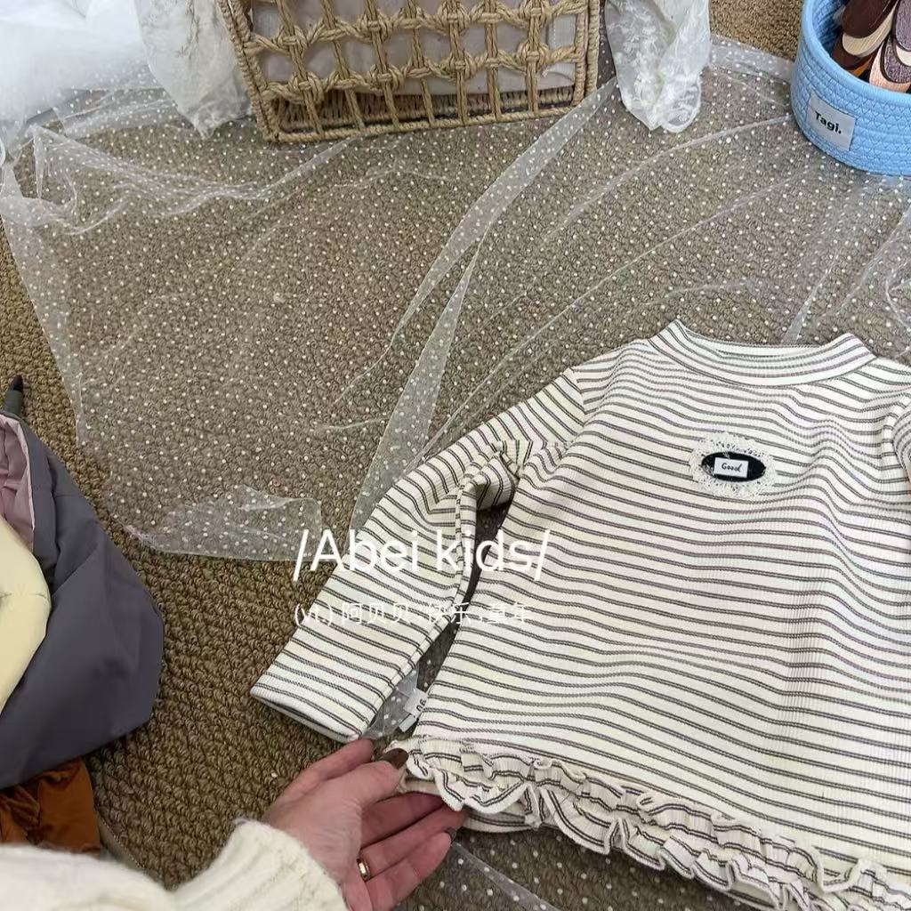 【A5】条纹加绒打底童装
