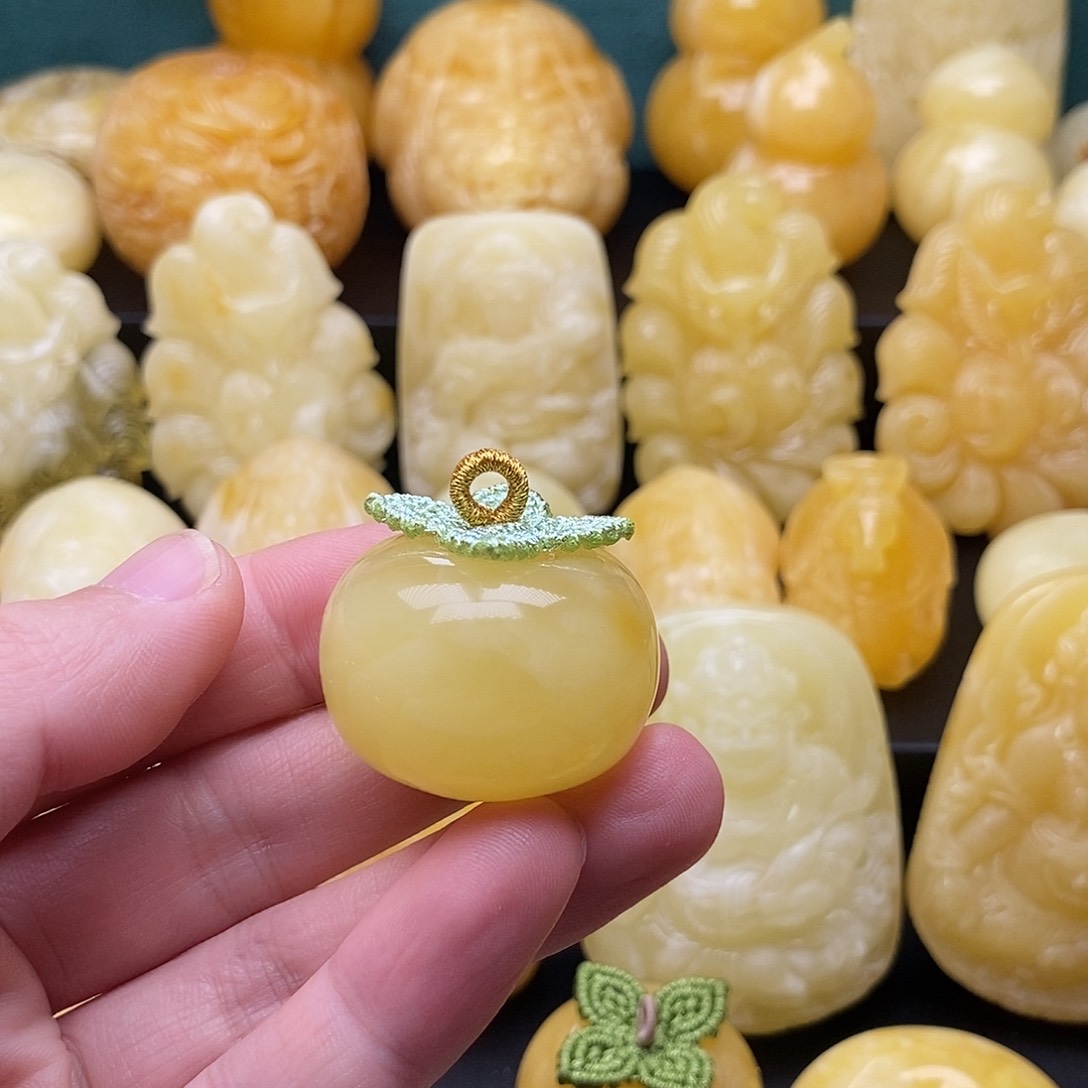 琥珀颈饰未镶嵌琥珀蜜蜡吊坠