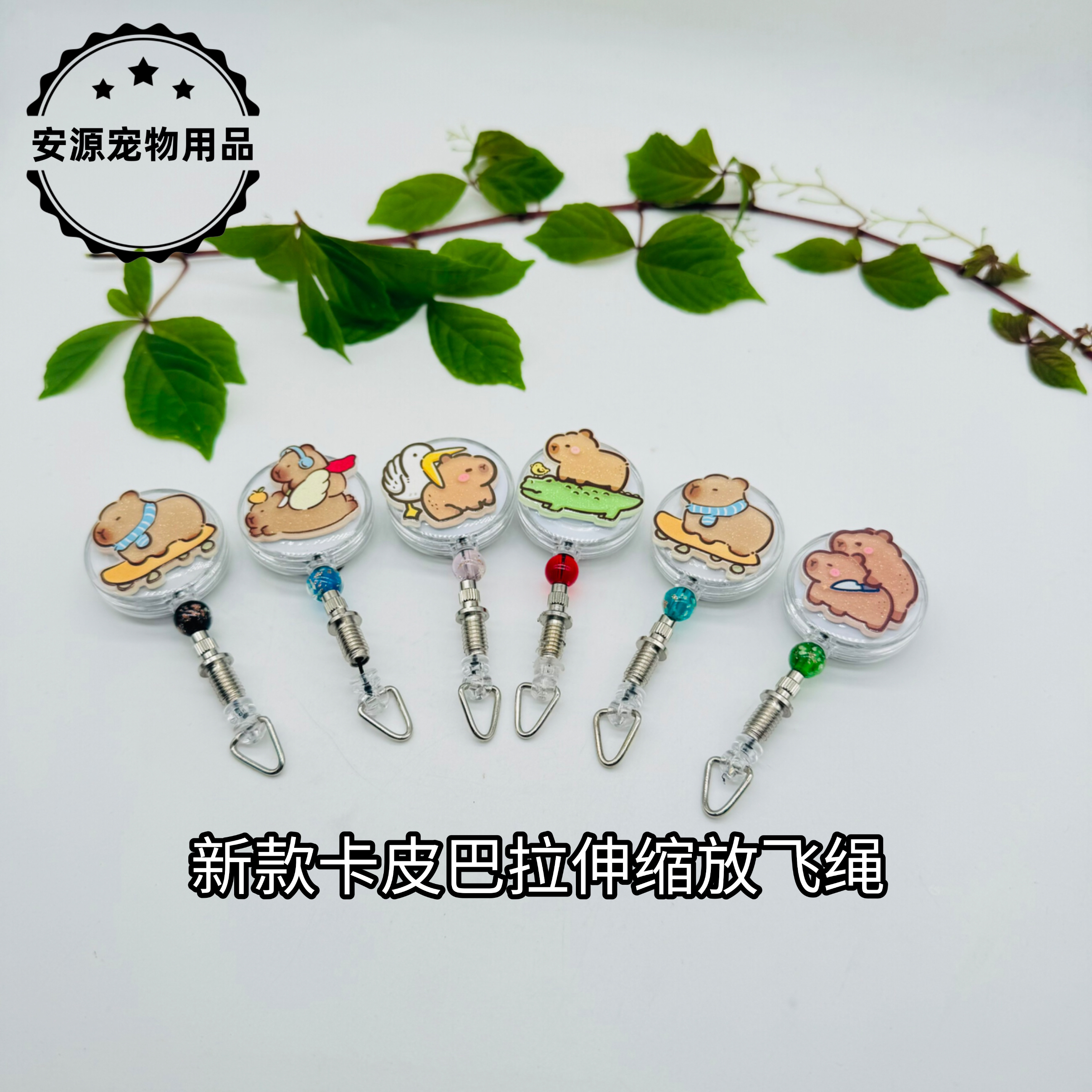 新款易拉扣伸缩鹦鹉放飞绳虎皮玄凤小太阳和尚等一系列