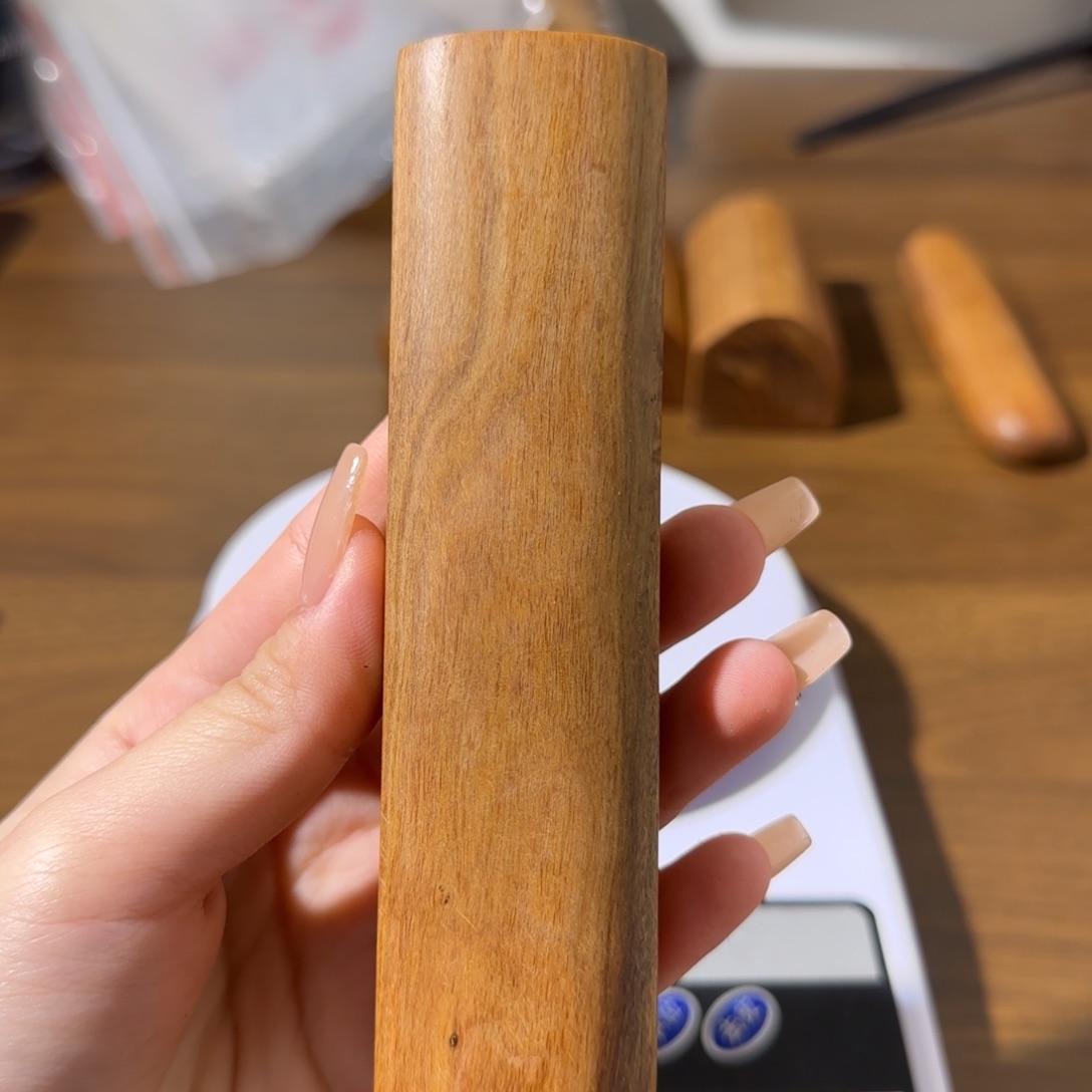 9***1木印度迈索尔老山檀香老料手把件