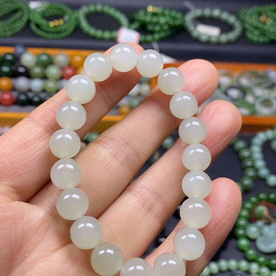 和田玉未镶嵌手链