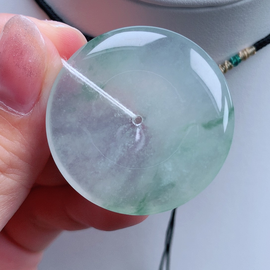 翡翠未镶嵌颈饰平安34-6