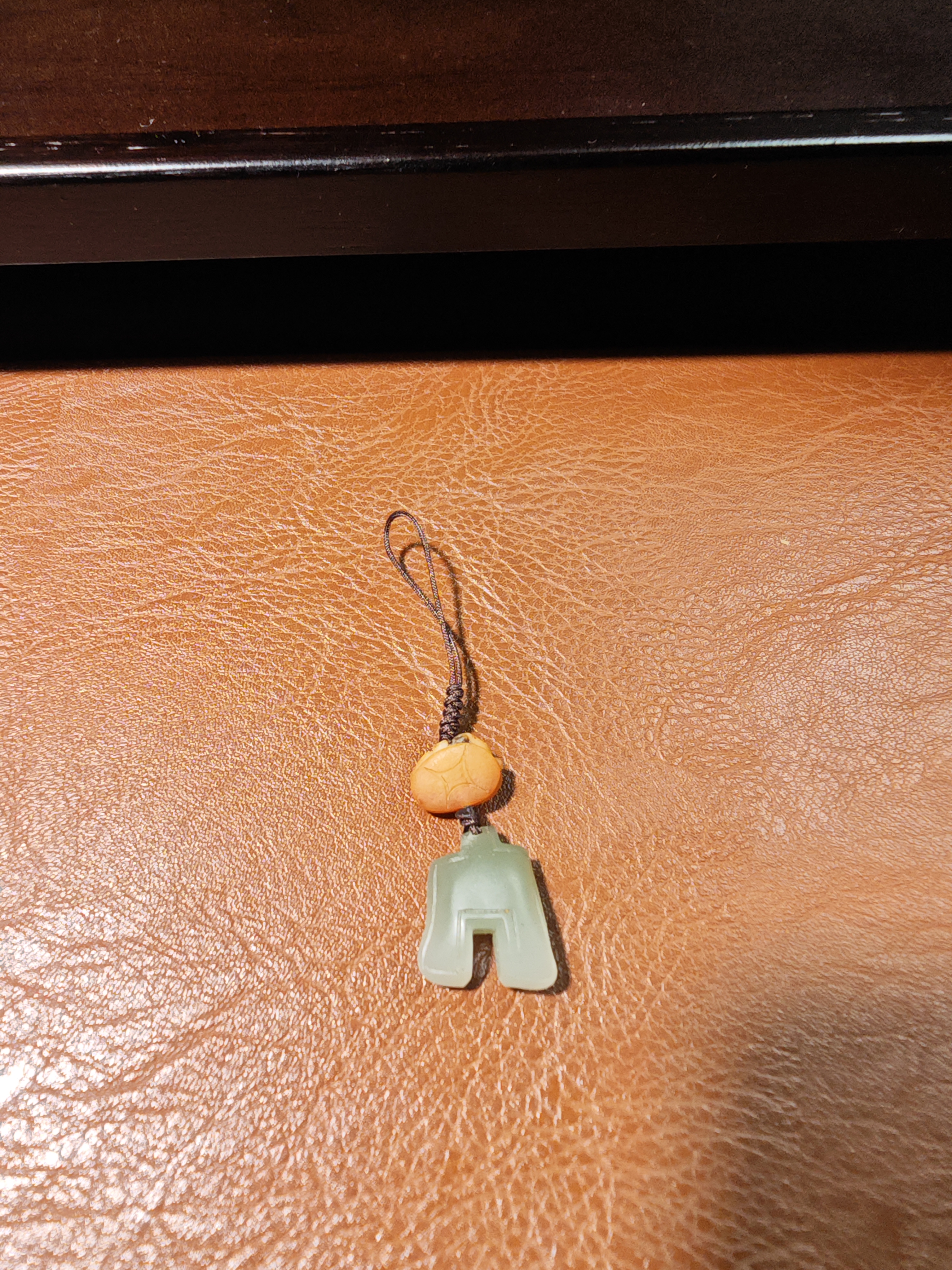 和田玉  翁仲加钱袋子 7号