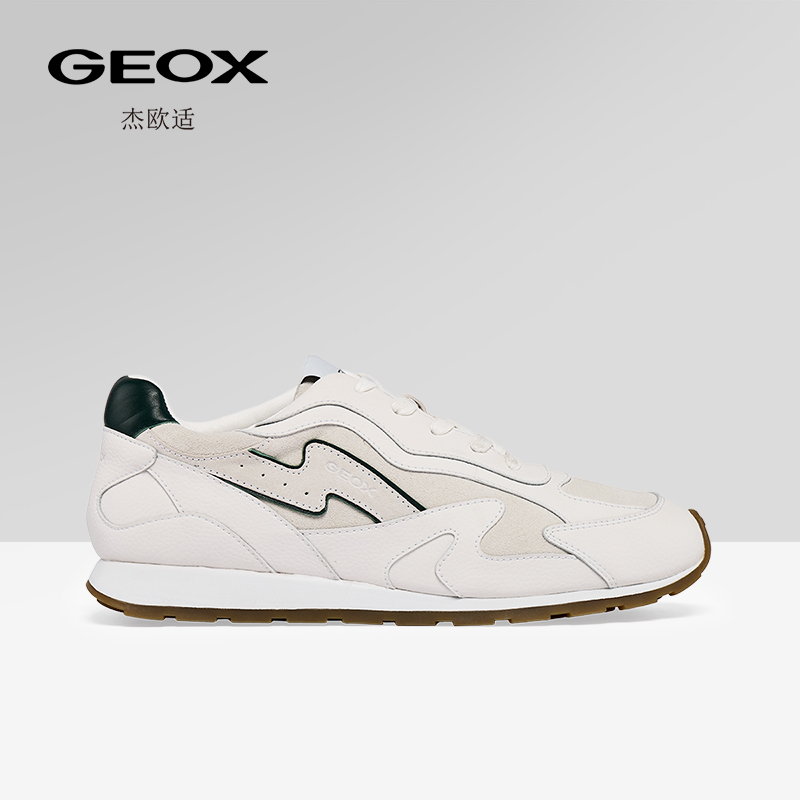 GEOX/杰欧适2025秋冬新款男士运动休闲鞋舒适百搭厚底通勤跑鞋