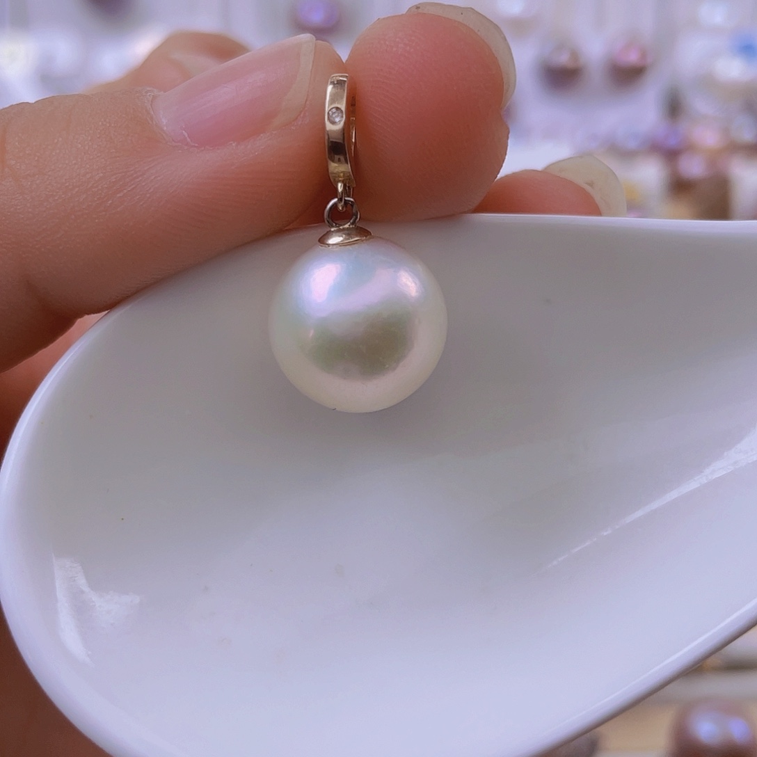 吊坠(赠链)淡水珍珠银S925镶嵌