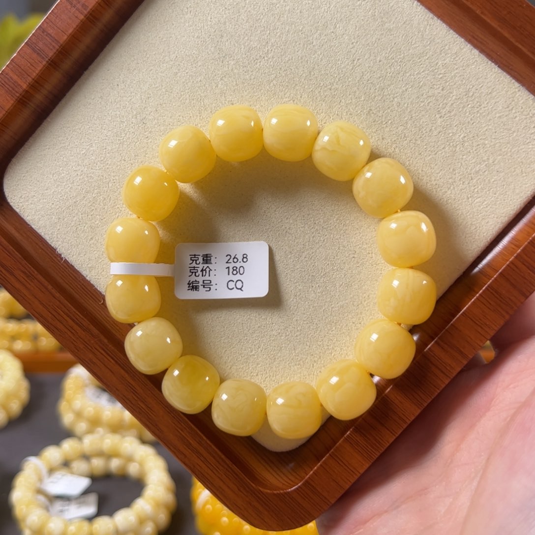 裸石蜜蜡未镶嵌14mm焦皮浓蜡鸡油黄老型cq