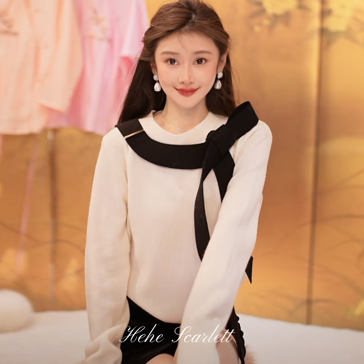 【12/30上新】你的呵呵 立体飘带蝴蝶结上衣|连衣裙 100美丽诺羊毛