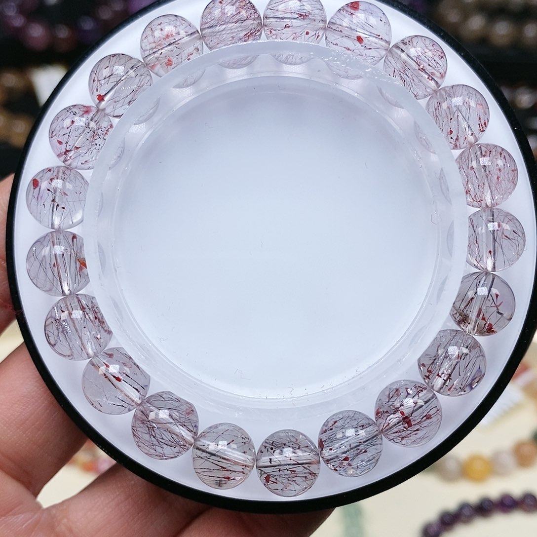 水晶手串未镶嵌彼岸花