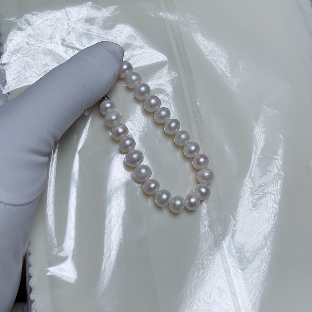 淡水珍珠手绳银S925镶嵌