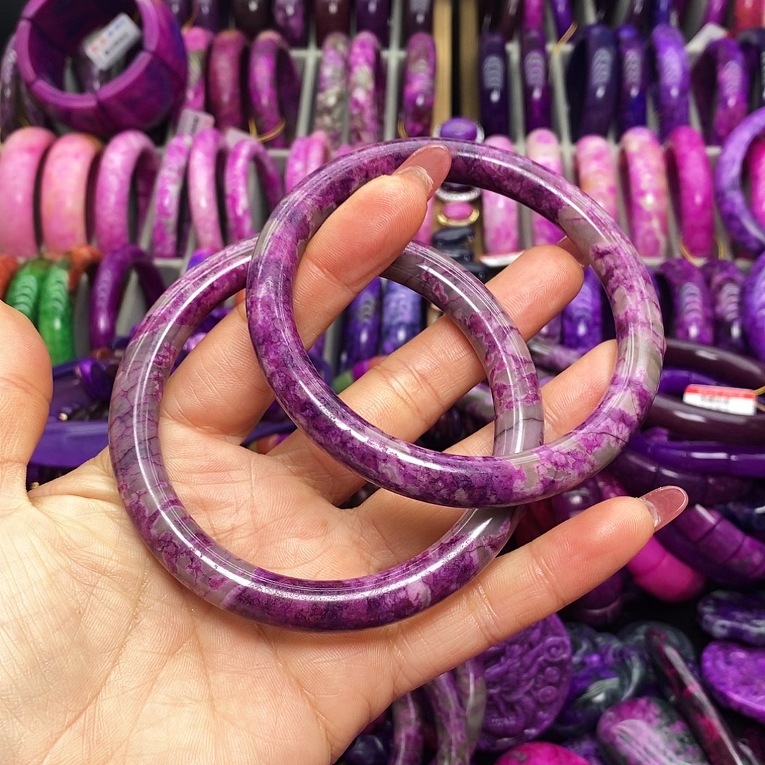 红***红珐琅非金属泥地樱花手镯