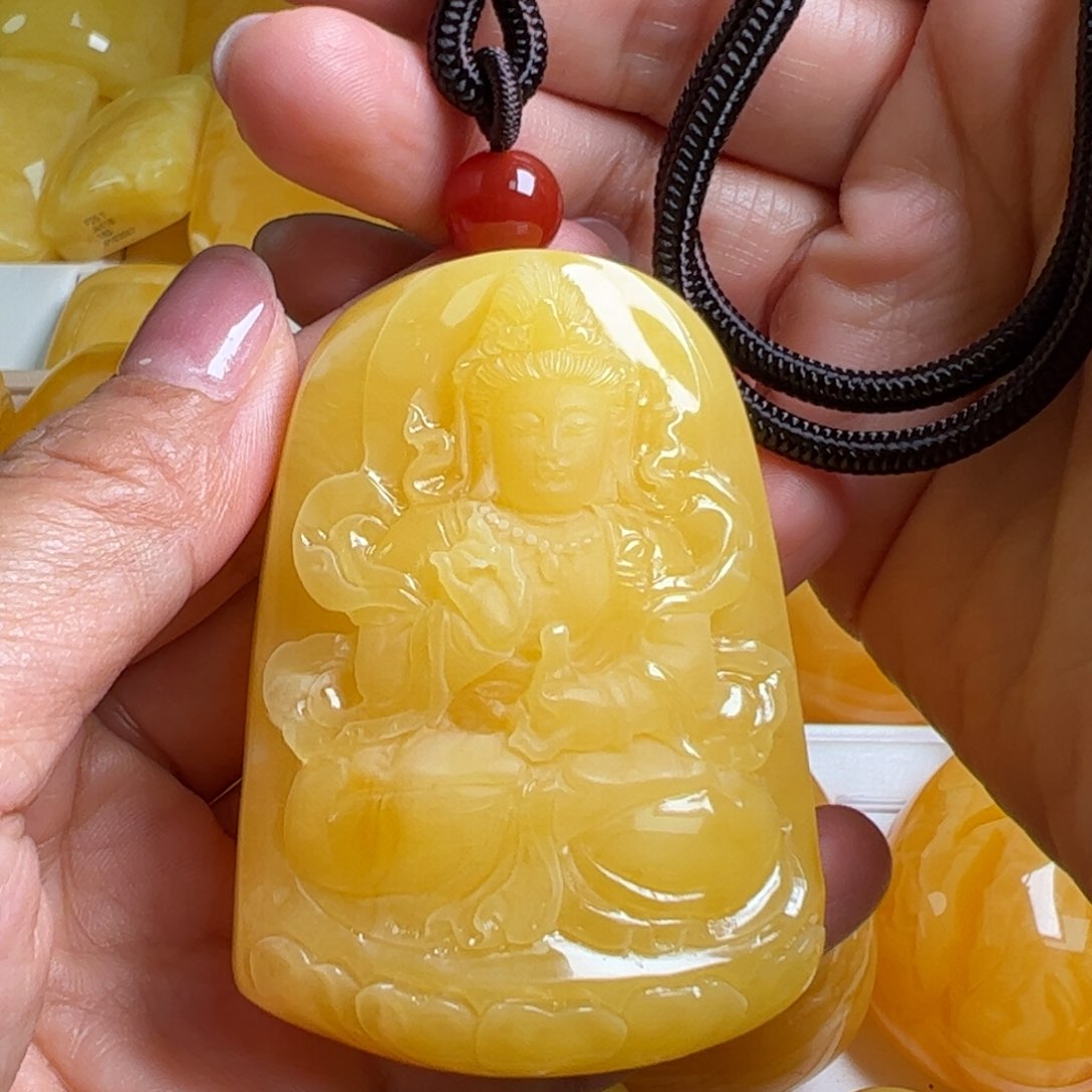 蜜蜡毛衣链未镶嵌无优化