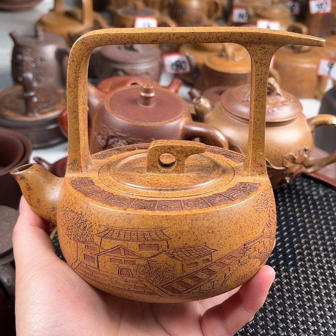 紫泥茶壶宜兴紫砂