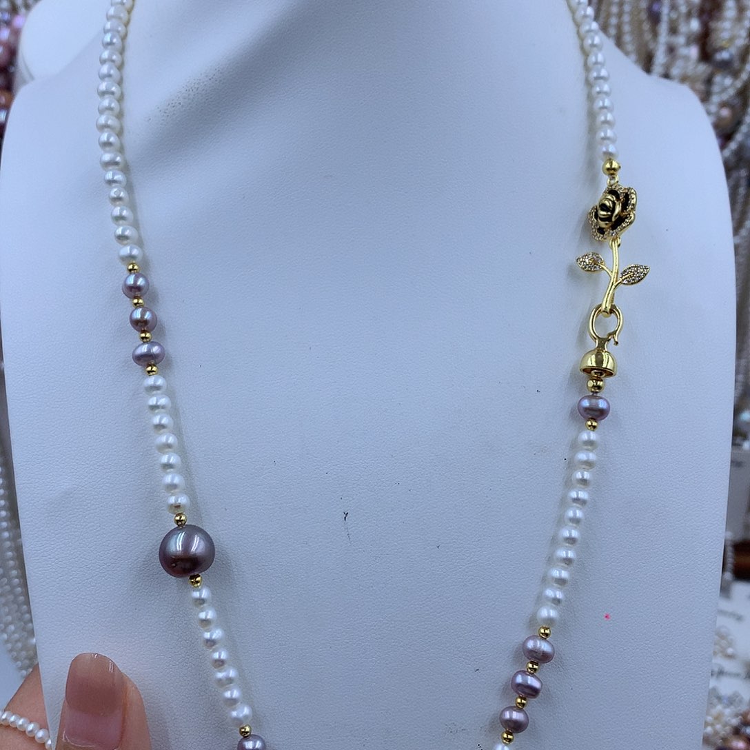 项链银S925镶嵌淡水珍珠虞****鱼