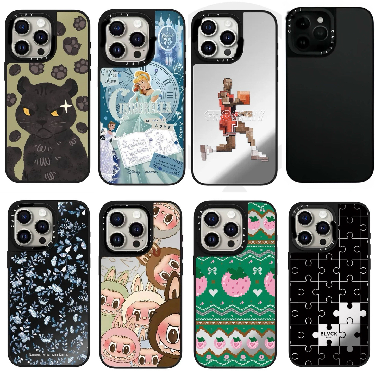 【C+盲盒】镜面黑边适用于iPhone16ProMax苹果15手机壳17亚克力