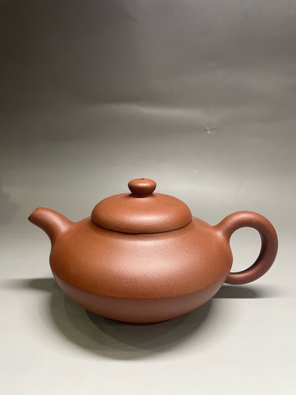 宜兴紫砂合欢壶、半手工制作、球孔、容量约220cc