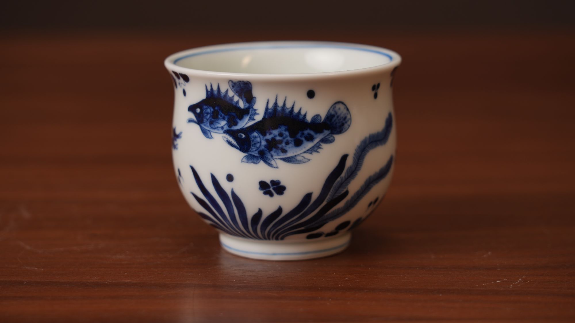景德镇五花马鱼藻纹龙纹和平杯复古花纹茶具茶杯品茗杯陶瓷主人杯