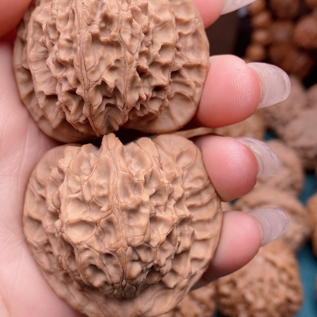 文玩核桃把件高桩平顶