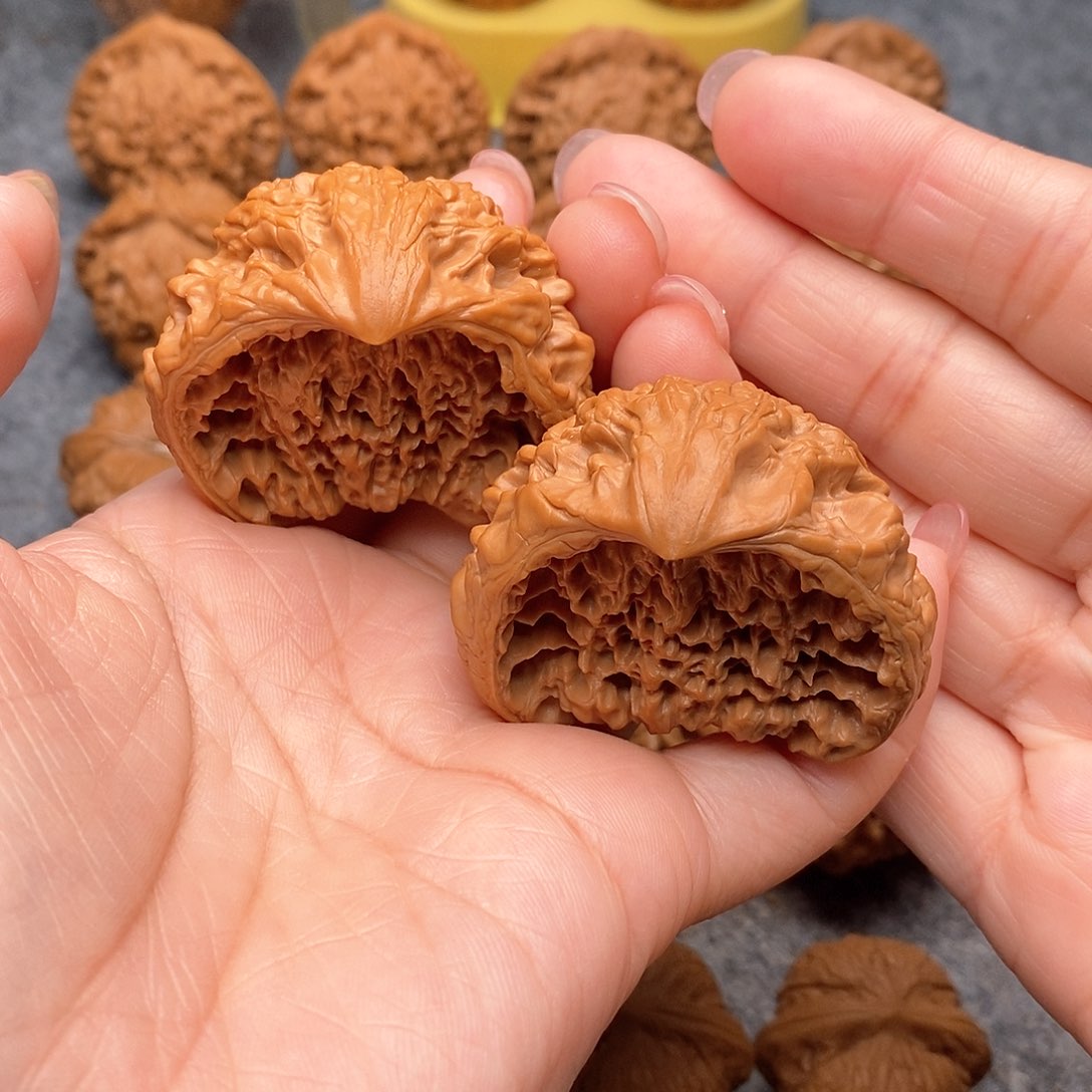 文玩核桃把件精品天花板聚宝盆48全品