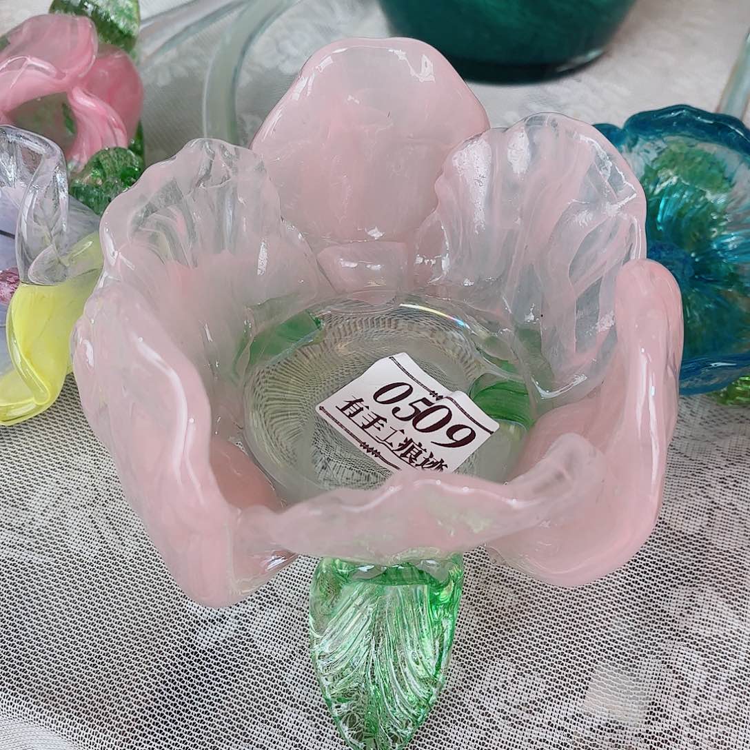 琉璃0509花碗有手工痕迹 家悦美居摆件和花瓶