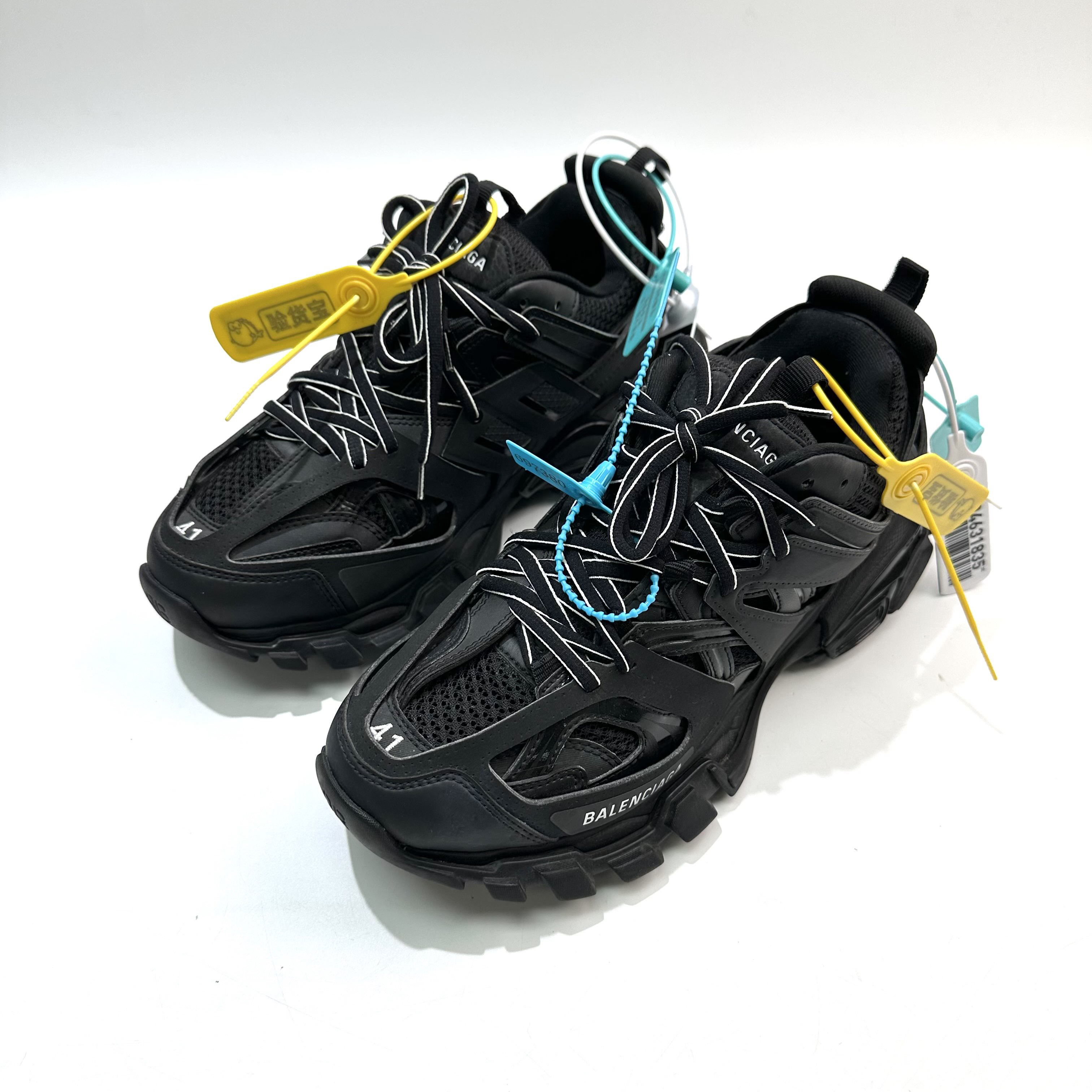 99新 Balenciaga/巴黎世家 41码 黑色Track1.0老爹鞋bl0483