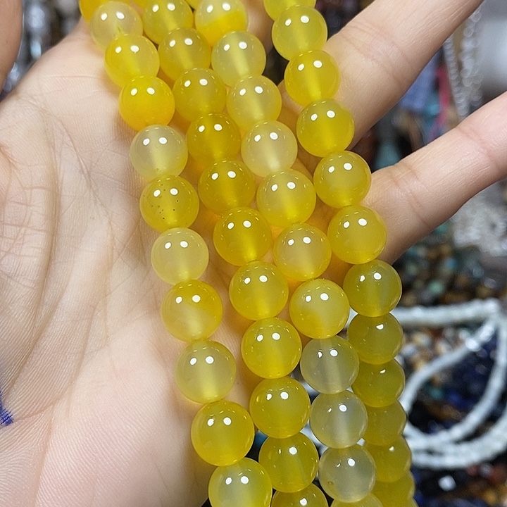 玛瑙/玉髓未镶嵌珠宝半成品玛瑙卡10mm