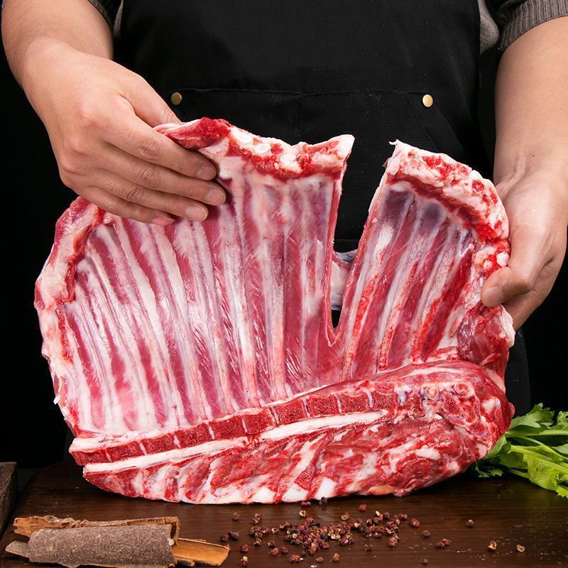 【羊排】羊肋排新鲜现切羊排肉3斤5斤中秋鲜供顺丰包邮