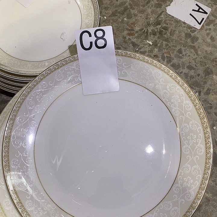 瓷四深两浅小资盘子八寸c8